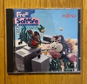 FM Towns Free Software Vol. 5 ordenadores Fujitsu Limited 1992 CD Rom - Imagen 1 de 4