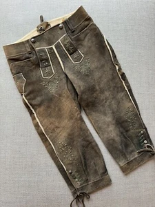 wNEU! Meindl Lederhose 32 butterweich ahorn Bundhose lang Andechs Salzburg wNEU! - Bild 1 von 20