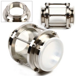 4" Flow Sanitary Sight Glass 304 Stainless Steel Tri Clamp Industry Sight Glass - Picture 1 of 12