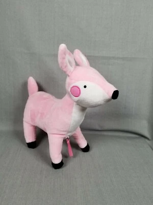 Stowies плюшевый олень Манхэттен игрушка путешествий + комфорт молнии отсек 10» розовый - Изображение 1 из 4