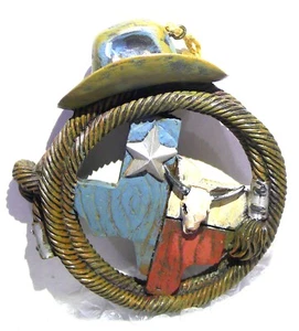 Sombrero de Vaquero Estrella Solitaria Cuerda Lazo Texas Western Navidad Western Ornamento Occidental 2007 - Imagen 1 de 5