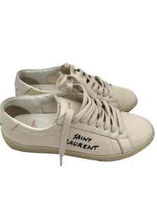 Saint Laurent Court Classic Sneakers 610648 Canvas Leather Size 7.5 US (37.5 EU) - Bild 1 von 24