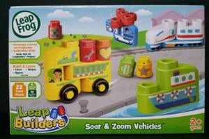 LEAP FROG Soar & Zoom Vehicles 22 Total Pieces 2+ Leap Builders NEW FAST SHIP C3 - Picture 1 of 6