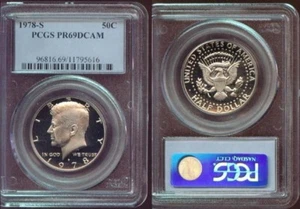 1978-S PCGS KENNEDY HALF DOLLAR  PR69DCAM   (535)  A BEAUTIFUL FROSTY COIN - Picture 1 of 1