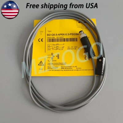 Sensor interruptor de proximidad inductivo para Turck BI2-Q5.5-AP6X-0.3-PSG3M 1613007 PNP Foto 1 de 4