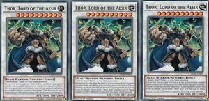 YUGIOH 3 X THOR, LORD OF THE AESIR - LEHD-ENB30 LEGENDARY HERO DECKS 1ST EDITIO - Picture 1 of 1