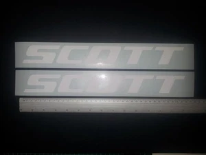 Scott vinyl cut sticker / decal pair, 350mm x 38mm, choose your colour. - Picture 1 of 7