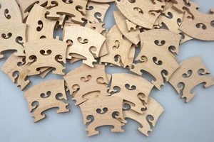 20pcs Baroque New Shape Violin Bridge 4/4 Full Maple Wood Violin Accessories - Picture 1 of 5