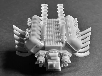 Lincoln Zephyr V12 ARDUN - 3D print 1:8 1:12 1:18 1:24 JPGM Tamiya Revell Alpha - Image 1 of 4