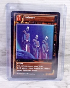 HIGHLANDER TCG CCG Swordmaster InQUEST 1 Promo Card INQUEST!! DAMAGED.. - Picture 1 of 2