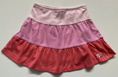 Gymboree Island Fun Colorblock Tiered Skirt Skort Pink Coral Size 7 NWT - Image 1 of 3