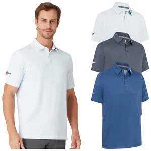 Camisa Polo Callaway Para Hombres Estampado Odyssey Manga Corta Golf Absorbe Humedad 2025 - Imagen 1 de 9