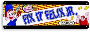 SIGNO DE HOJALATA Fix It Felix Jr Arcade, Retro, Consola, Carpa, Decoración de Sala de Juegos, A888 - Imagen 1 de 3
