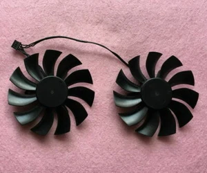 Pair Fans Cooler Fan For EVGA GTX 950 960 970 980 GTX 980Ti PLA09215B12H 87mm - Bild 1 von 4