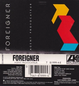 Foreigner - Agent Provocateur (Cass, Album) (Very Good Plus (VG+)) - 2812783945 - Picture 1 of 2