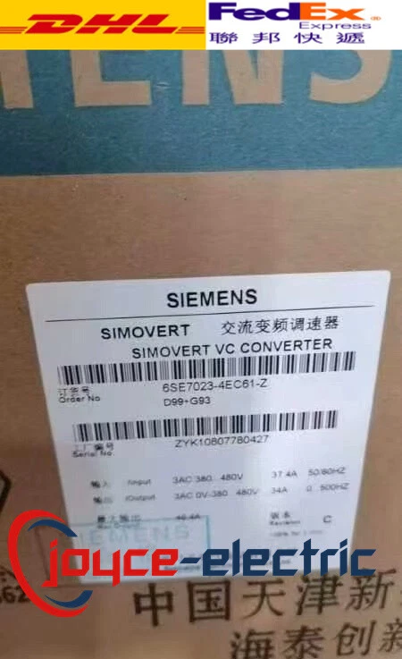 1PCS New in box  SIEMENS Main Drive 6SE7023-4EC61-Z Z=D99+G93 Expedited Shipping - Image 1 of 2