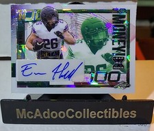 Evan Hull - 2023 Leaf Metal Football So Money Insert White Crystal Autograph #/3