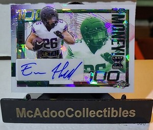 Evan Hull - 2023 Leaf Metal Football So Money Insert White Crystal Autograph #/3