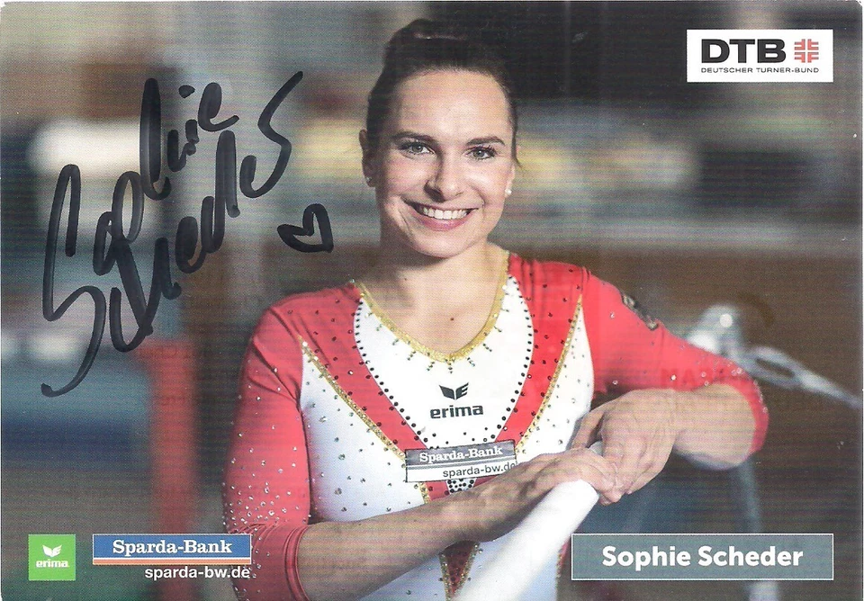 Autogramm Sophie Scheder Turnerin Originalunterschrift - Bild 1 von 1