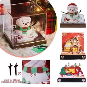3D Christmas House Memo Pad, Paper Art Carving Notepad Calendar Art H6J3 - Picture 1 of 19