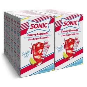 Sonic Singles To Go Cherry Limeade Drink Mix 12 Pack Zero Sugar 72 Servings - Picture 1 of 6