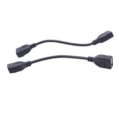 10 USB 2.0 Type A Female to Female Data Charging Extension Adapter Cable Coupler - Image 1 of 4