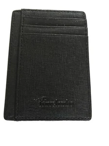 Travelambo RFID Wallet Front Pocket Minimal Carbon Fiber Black Slim Wallet NIB - Picture 1 of 3