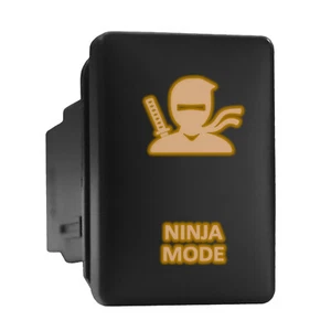 MODO NINJA - Vers. A - Interruptor push in retroiluminado naranja 1,28""x 0,87"" (Ajuste: Toyota) - Imagen 1 de 6
