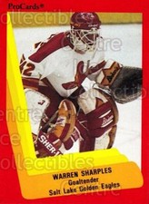 1990-91 ProCards AHL IHL #625 Warren Sharples