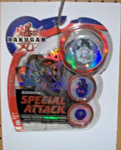 Bakugan  Brawlers New Vestroia Special Attack Dual Elfin Reolution NIP Haos Cover