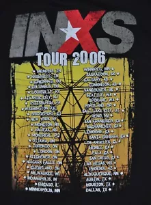 Camiseta grande inxs rock band 2006 tour 22 pulgadas pit to pit - Imagen 1 de 5