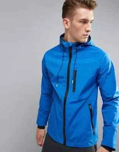 Blend Outer Wear 20702805 Active Athletic Hooded Track Jacket Blue Small BNWT - Picture 1 of 9