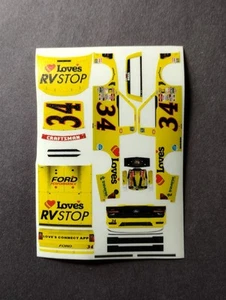 2025 Custom Layne Riggs #34 Loves RV Stop 1/64 Peel & Stick Decals - Picture 1 of 1