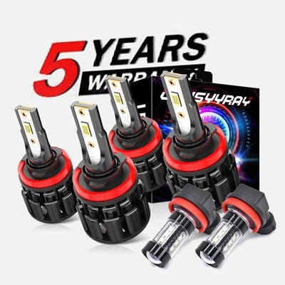 Светодиодные противотуманные фары H11+H11+H11 для Chevrolet Impala Limited 2014 2015 2016 - Изображение 1 из 4