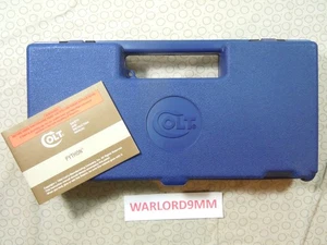 COLT PYTHON MOLDED FACTORY HARD CASE + 1993  PYTHON MANUAL - 8 INCH. - Picture 1 of 16