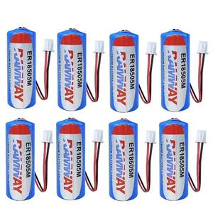 8PCS for Fanso ER18505M 3.6V A 3500mAh Non-rechargeable Battery with White Plug - Picture 1 of 5