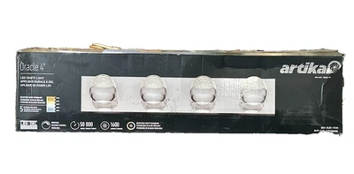 Artika Oracle 27 in. 4 Light Chrome Modern Integrated LED 5 CCT Vanity Light Bar - Image 1 of 4