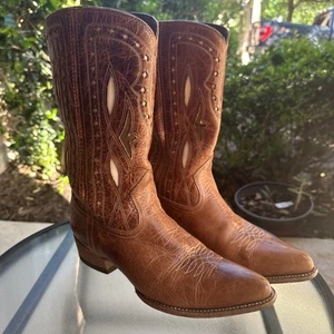 Ariat Women's Starling Boots 10015324 Size 8.5 B Brown White Gold Cowboy Boots - Bild 1 von 18