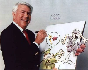 MORT WALKER Signed 8x10 BEETLE BAILEY Photo w/ Hologram COA - Picture 1 of 2