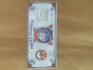 Mets Money Mr Met Man 2008 FINAL SEASON AT SHEA, $10 MR Met Money / Limited Edition - Bild 1 von 2