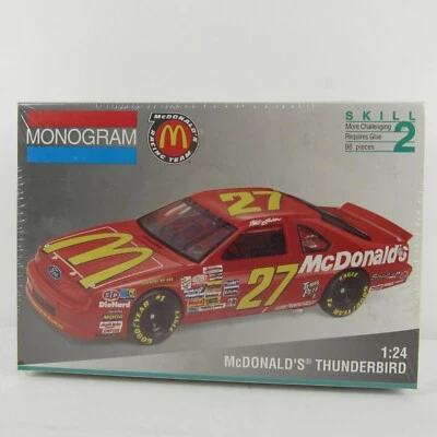 Hut Stricklin #27 Mcdonalds Johnson Thunderbird Monogram 1/24 Plastic Model#2928 - Image 1 of 4