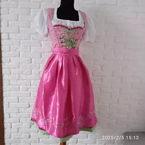 Stockerpoint Dirndl Oktoberfest Red Dress Size EU 36 and white blouse - Picture 1 of 15