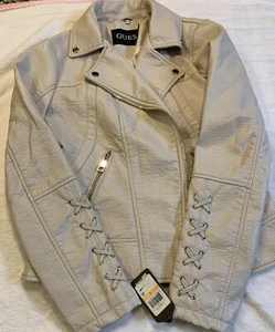 **Guess** Women's Faux Leather Motorcycle Jacket-e Small Available - Picture 1 of 3