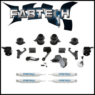 Базовый подъемный комплект Fabtech 5 дюймов с амортизаторами для 19–21 Dodge Ram 2500 3500 4WD - Изображение 1 из 3
