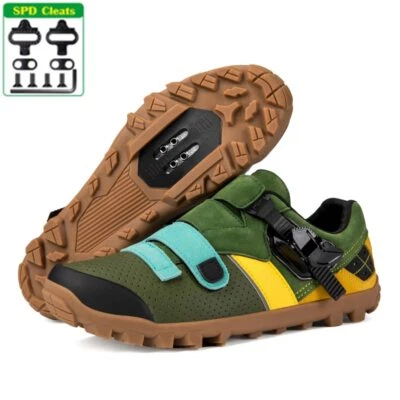 Zapatos de ciclismo de carretera para hombre Zapatos planos para bicicleta de montaña Zapatos de ciclismo al aire libre  Foto 1 de 4