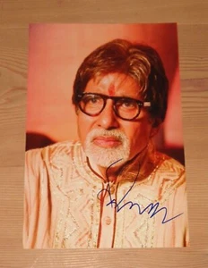 AMITABH BACHCHAN handsigned 8x12 IN PERSON! Guaranteed THE BIG B Bollywood - Picture 1 of 1