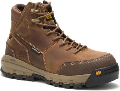 Caterpillar Hombres DISPOSITIVO Impermeable Compuesto Puntera Trabajo Beige Botas de Cuero Foto 1 de 4