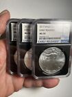 Lot Of 3  2017 $1 Silver Eagle- NGC Graded MS70    EARLY RELEASES