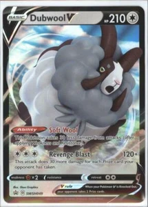 SWSH049 DUBWOOL V Pokemon Ultra Rare Foil Pokemon Black Star PROMO Card - NEW - Picture 1 of 1