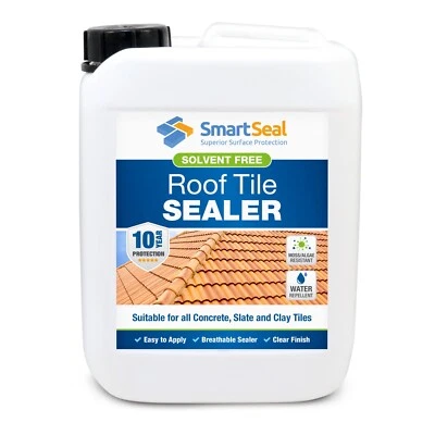 SmartSeal Roof Tile Sealer Protect 10yr+ Repels Water DRY Finish (Sample +4Size) - Image 1 of 4